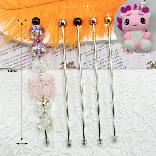 DIY Metal Beadable Ami Sticks Bastinades, 120MM Random Mix