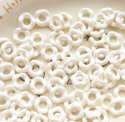 16Mm Paint Colors Stacked Music Lace Large Hole Wavy Skirt DIY Beaded Mobile Phone Chain Bag Pendant Material Accessories