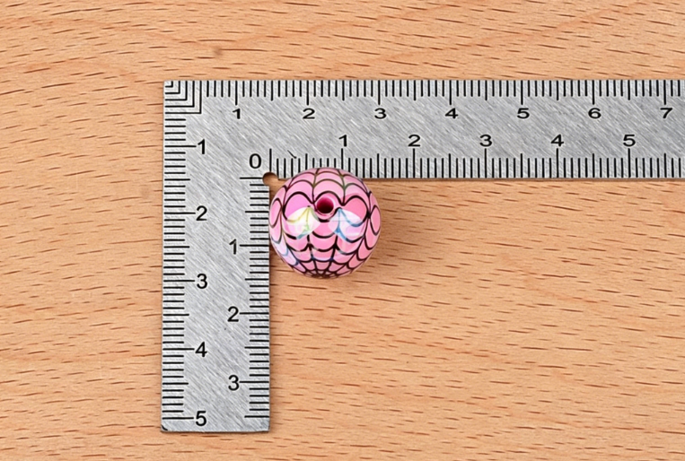 16mm acrylic rainbow-plated halloween spiderweb print round beads with straight hole for live streaming diy handmade beaded jewelry accessories