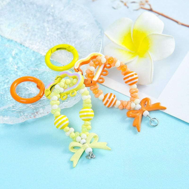 25*30Mm Candy Color Cloud Spring Buckle 3 Hanging Hole Accessories Color Paint Keychain DIY Accessories Open Spring Ring