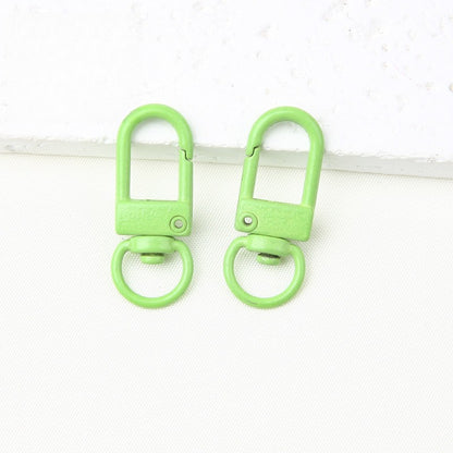 32MM Color Alloy Paint Small Door Buckle, Keychain, Dog Buckle DIY Jewelry Accessories, Bag, Doll Hanging Buckle, Spring Buckle.