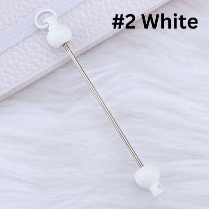 Keychain Bars, Beadable Bars for Keychains in Solid Colors, Size 95mm