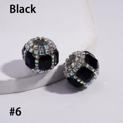Acrylic Beads with Octagonal and AB Rhinestone Chains