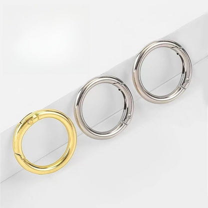 25Mm Zinc Alloy Spring Ring Keychain DIY Jewelry, Ring Buckle Open Ring Bag Doll Buckle