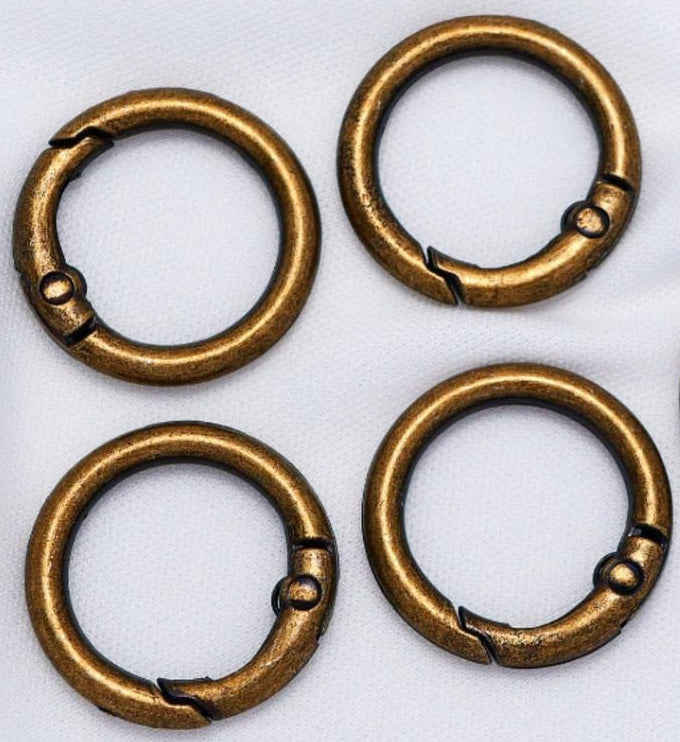 25Mm Zinc Alloy Spring Ring Keychain DIY Jewelry, Ring Buckle Open Ring Bag Doll Buckle