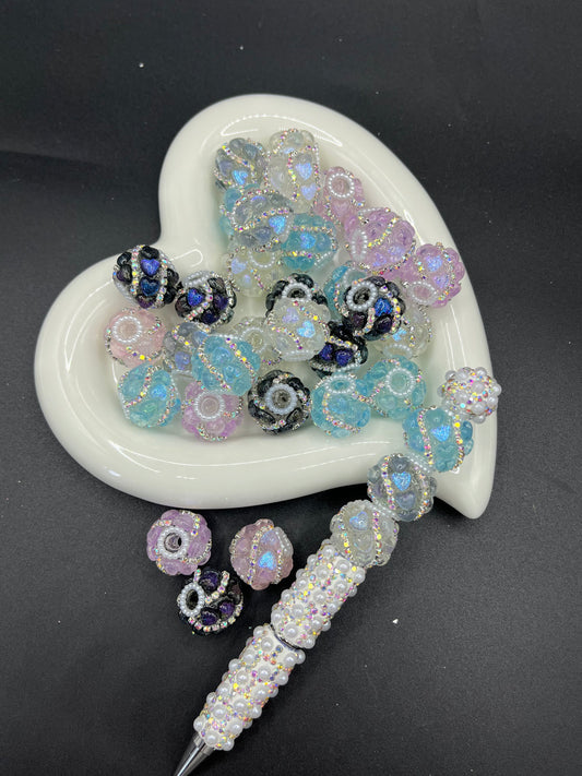 Alloy AB Drill Beads – DIY Accessories & Materials for Making Phone Chains, Car Hangings, Bag Chains & Clothing Accessories