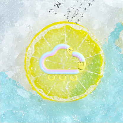 25*30Mm Candy Color Cloud Spring Buckle 3 Hanging Hole Accessories Color Paint Keychain DIY Accessories Open Spring Ring
