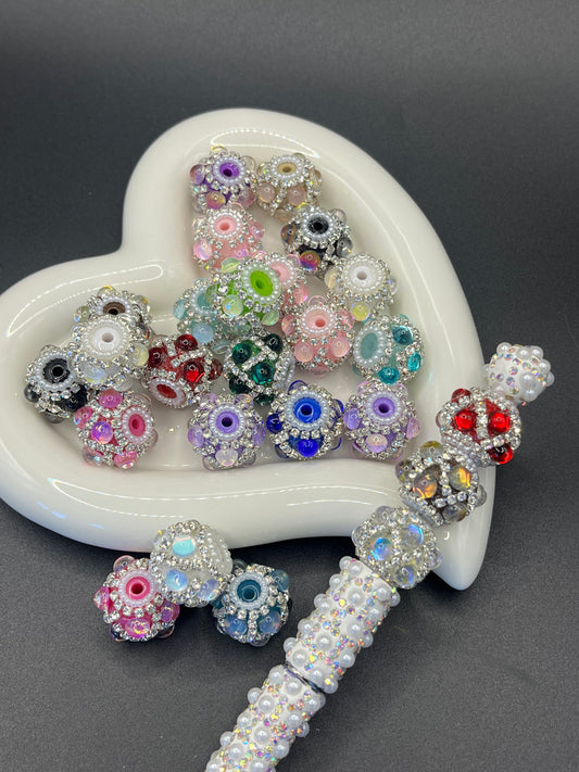 New Cross - border Glass Beads, Colorful Strung Loose Beads, DIY Accessories, Handmade Beads for Jewelry
