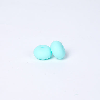 Spot 14mm Small Abacus Beads Food Grade Silicone Beads DIY Men's and Women's Jewelry Necklaces Oval Beads Wholesale #51-93