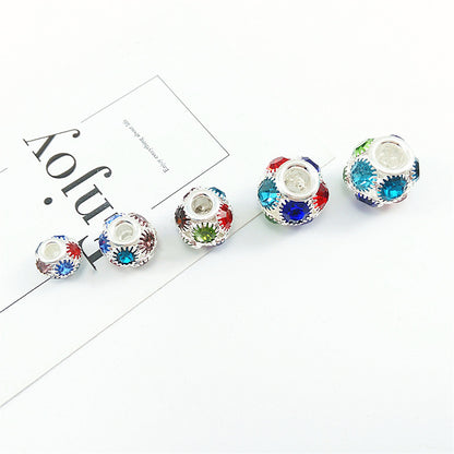 14mm Rhinestone Flower Ball DIY Jewelry Accessories Rhinestone Flower Ball Accessories Bracelet Bead Separation Craft Loose Bead Accessories