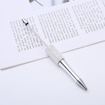 Electroplated sugar drill bead pen, new DIY spinning ballpoint pen, manual patch Gypsy star drill pen manufacturer wholesale