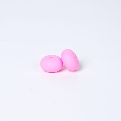 Spot 14mm Small Abacus Beads Food Grade Silicone Beads DIY Men's and Women's Jewelry Necklaces Oval Beads Wholesale