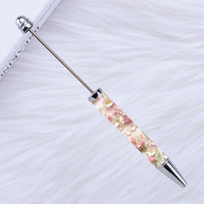 DIY design pen, inspirational encouragement praise cartoon character pattern printing bead pen Moe grain pen spot
