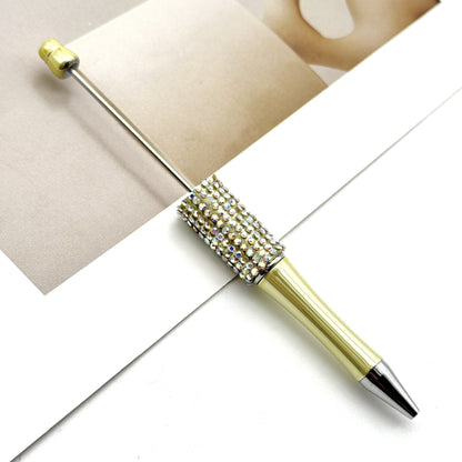 UV electroplated colored diamond bead pen DIY multi-color diamond beaded ballpoint pen handmade rhinestone gift pen manufacturer wholesale