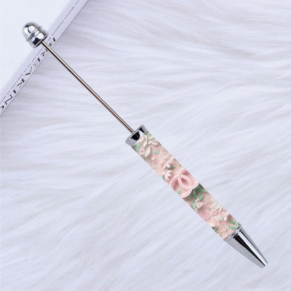 DIY design pen, inspirational encouragement praise cartoon character pattern printing bead pen Moe grain pen spot
