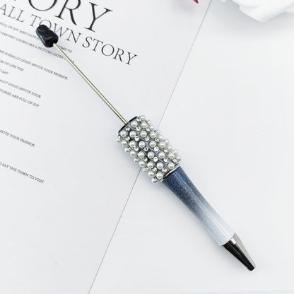 DIY Pearl Diamond Bead Pen Hand Sticker Diamond Ballpoint Pen Flash Diamond Pearl Diamond Beadedpen Spot Wholesale