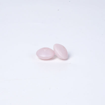 Spot Silicone Beads European and American Jewelry 12mm Small Beads DIY Necklace Beaded Oval Lentil Loose Beads Wholesale #101-137