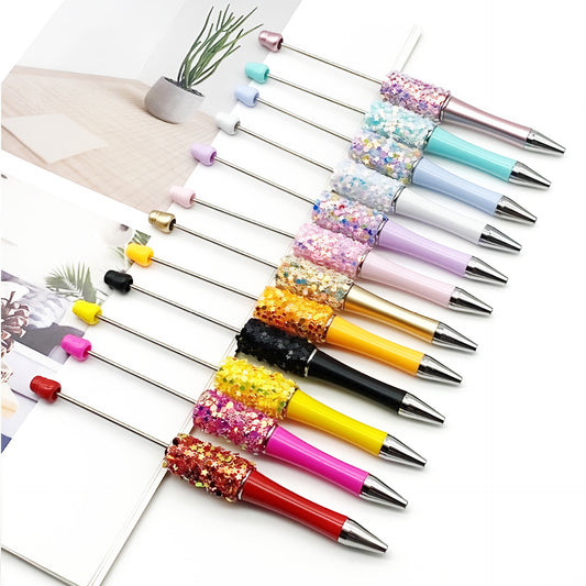 DIY Little Star Ball Pen, Shiny Sequin Star Ball Pen Handmade Patch Cute Ball Pen Spot