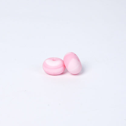 Spot 14mm Small Abacus Beads Food Grade Silicone Beads DIY Men's and Women's Jewelry Necklaces Oval Beads Wholesale #51-93