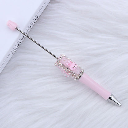 DIY big white rabbit sugar bead pen, cute rabbit dream rabbit dream bead round bead pen manufacturer wholesale