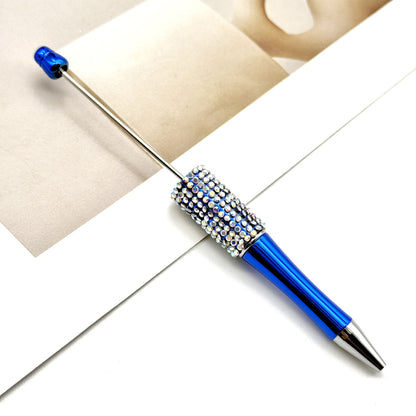UV electroplated colored diamond bead pen DIY multi-color diamond beaded ballpoint pen handmade rhinestone gift pen manufacturer wholesale