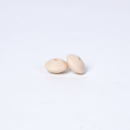 Spot Silicone Beads European and American Jewelry 12mm Small Beads DIY Necklace Beaded Oval Lentil Loose Beads Wholesale #101-137
