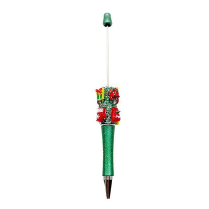 Cross-border Christmas gift box, gloves, lucky bag, bead pen DIY pure rhinestone gypsy sugar pen, Christmas gift pen