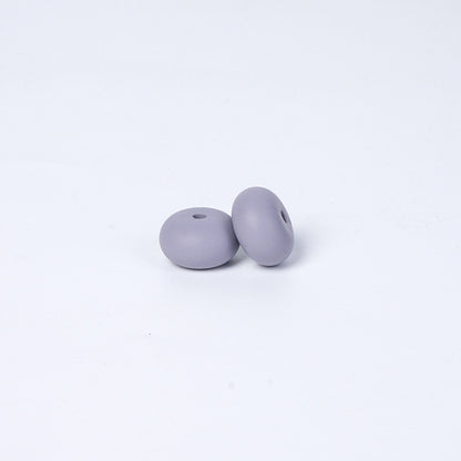 Spot 14mm Small Abacus Beads Food Grade Silicone Beads DIY Men's and Women's Jewelry Necklaces Oval Beads Wholesale