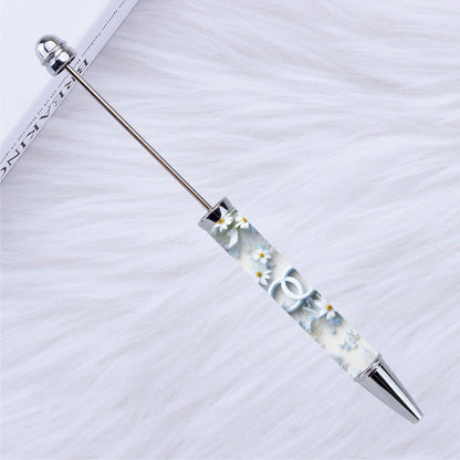 DIY design pen, inspirational encouragement praise cartoon character pattern printing bead pen Moe grain pen spot