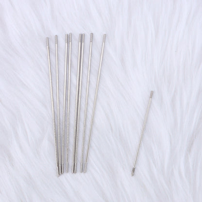 DIY bead pen special extended replacement wire, stainless steel rod with thread personalized bead pen wear bead wire