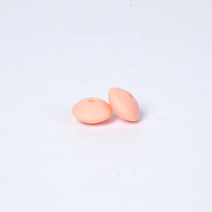 Spot Silicone Beads European and American Jewelry 12mm Small Beads DIY Necklace Beaded Oval Lentil Loose Beads Wholesale #101-137