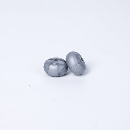 Spot 14mm Small Abacus Beads Food Grade Silicone Beads DIY Men's and Women's Jewelry Necklaces Oval Beads Wholesale