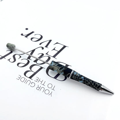 DIY printing pattern bead pen creative leopard print floral cow bead pen cross-border beadedpen spot wholesale