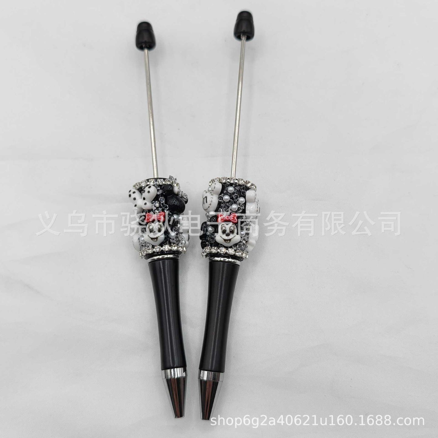 DIY sugar bead pen Mickey Minnie Winnie bear KT and other cartoon pens spot wholesale Moe grain creative ballpoint pen