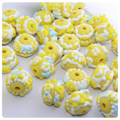 Various colors mixed hand-painted beads, beads, beads, jewelry, bracelets, mixed diy material accessories, wholesale beads