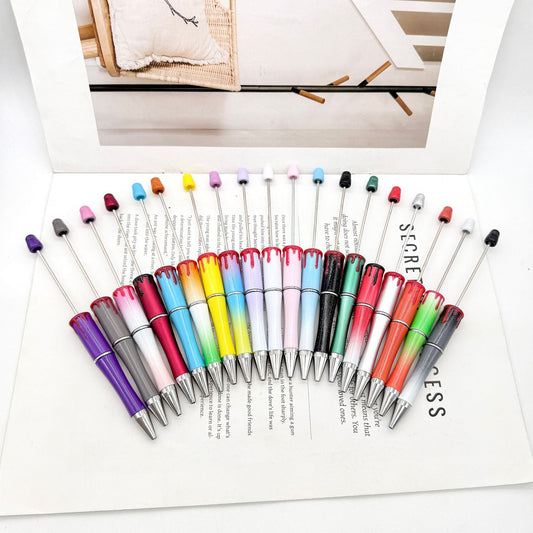 New DIY bloodprint bead pen, creative Halloween Christmas bloodprint hand-painted modeling ballpoint pen spot wholesale