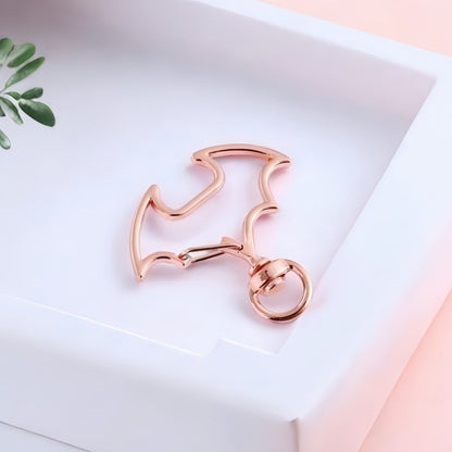 40*40mm Creative Zinc Alloy Rotating Keychain Dog Ring Key Ring DIY Hardware Jewelry Accessories Bat Ring Bag Accessories