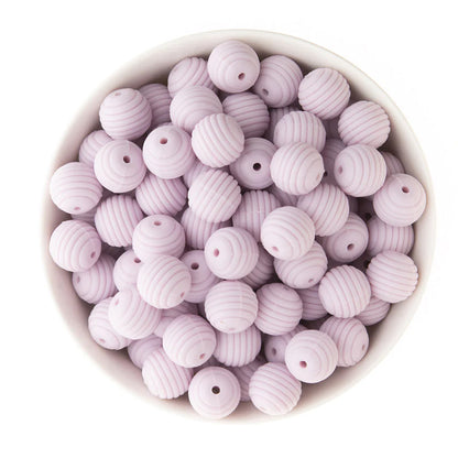 Spot 15mm silicone threaded beads food grade material baby toothpaste chain loose beads DIY accessories honeycomb beads wholesale