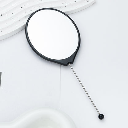 New DIY beaded oval mirror portable high definition mirror handheld mirror, carry makeup small mirror