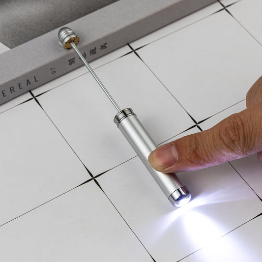 DIY beaded flashlight multi-function money detection light mini multi-color flashlight LED lighting small flashlight spot wholesale