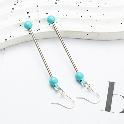 Spot DIY beaded earrings wholesale irregular gravel beaded earrings creative simple women handmade DIY earrings