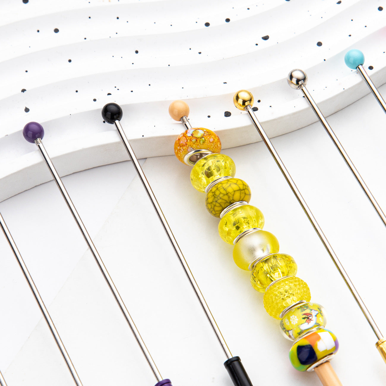 DIY Beaded Business Card Clip Metal Toothed Crocodile Note Clip Desktop Memo Message Clip Card Clip Spot Wholesale
