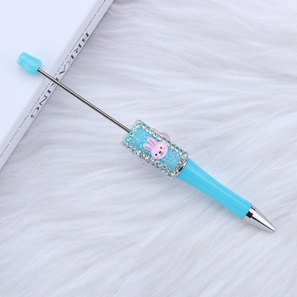 DIY big white rabbit sugar bead pen, cute rabbit dream rabbit dream bead round bead pen manufacturer wholesale