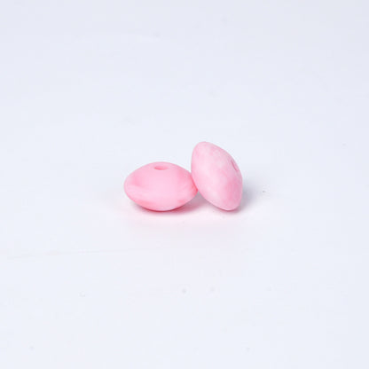 Spot Silicone Beads European and American Jewelry 12mm Small Beads DIY Necklace Beaded Oval Lentil Loose Beads Wholesale #101-137