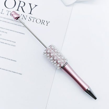 DIY Pearl Diamond Bead Pen Hand Sticker Diamond Ballpoint Pen Flash Diamond Pearl Diamond Beadedpen Spot Wholesale
