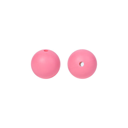 9 Mm Food Grade Silicone Beads Colored Round Loose Beads Handmade DIY Beaded Bracelet Pacifier Chain Accessories Spot Wholesale