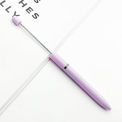 Long bead pen DIY handmade beaded plastic ballpoint pen, creative and personalized long bead string gift pen wholesale