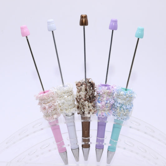 [Webbing series DIY bead pen] Color custom ballpoint pen Overseas super fire bead pen Creative blind box pen