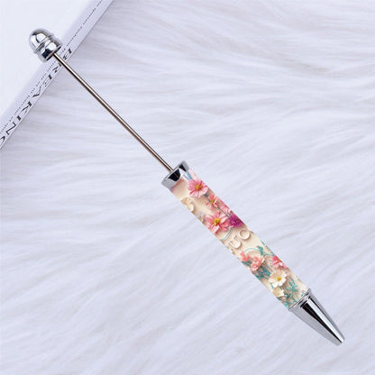 DIY design pen, inspirational encouragement praise cartoon character pattern printing bead pen Moe grain pen spot