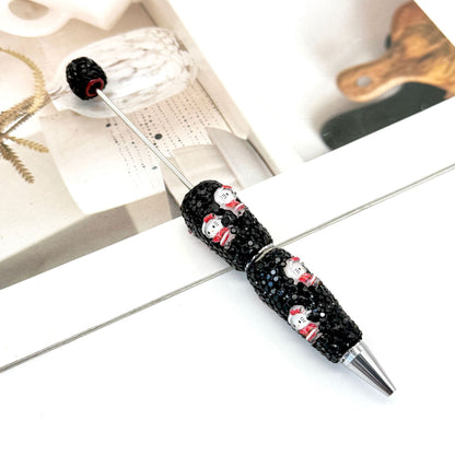 New Christmas full drill pen, creative DIY bead pen Santa Claus Elk Snowman KT cat cartoon gift pen